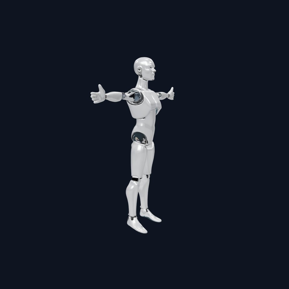 Futuristic Humanoid Robot model pack